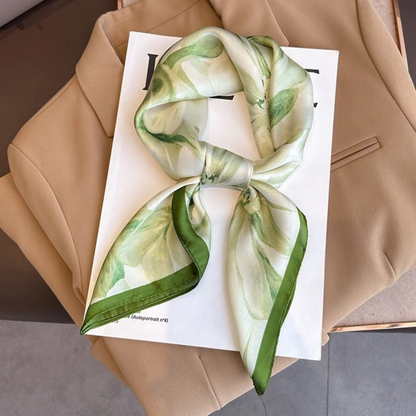 Abbey Medium Silk Satin Scarf