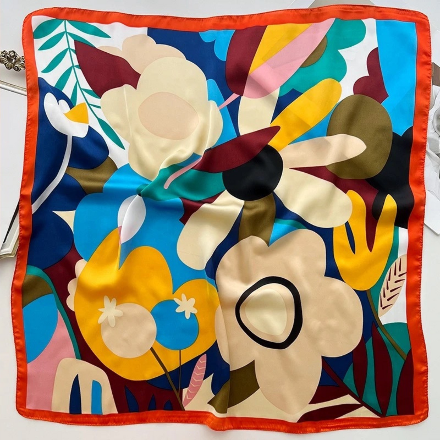 Charleroi Medium Silk Satin Scarf