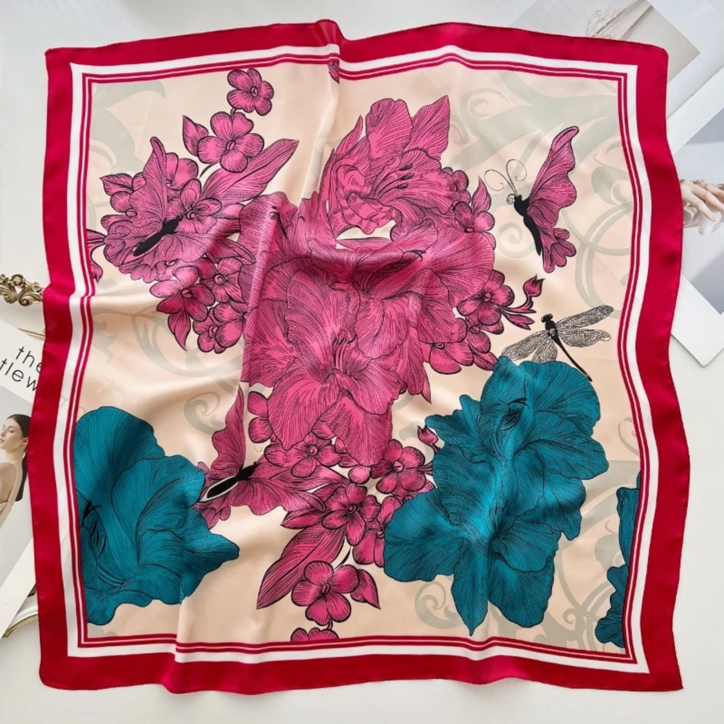 Ravenna Medium Silk Satin Scarf